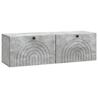 vidaXL Väggmonterad TV-bänk Betonggrå 98 x 31 x 30 cm Konstruerat trä
