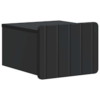 vidaXL Väggmonterat Sängbord Svart 33 x 34,5 x 24 cm Konstruerat trä