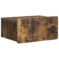 vidaXL Väggmonterat Sängbord Rökt ek 49 x 34,5 x 24 cm Konstruerat trä
