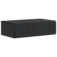 vidaXL Väggmonterad sidobord Svart 59 x 34,5 x 17 cm Konstruerat trä
