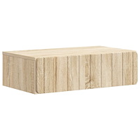 vidaXL Väggmonterad sidobord Sonoma-ek 59 x 34,5 x 17 cm