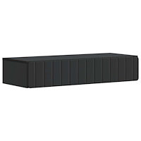 vidaXL Väggmonterad sidobord Svart 87,5 x 34,5 x 17 cm Konstruerat trä