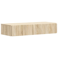 vidaXL Väggmonterad sidobord Sonoma-ek 87,5 x 34,5 x 17 cm