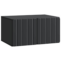 vidaXL Väggmonterad TV-bänk Svart 59,5 x 41 x 30 cm Konstruerat trä
