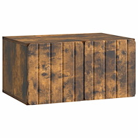 vidaXL Väggmonterad TV-bänk Rökt ek 59,5 x 41 x 30 cm Konstruerat trä