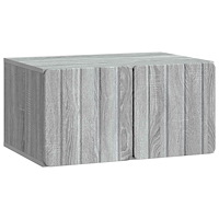 vidaXL Väggmonterad TV-bänk Grå sonoma-ek 59,5 x 41 x 30 cm