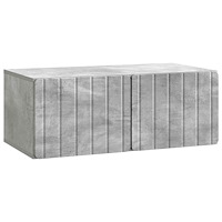 vidaXL Väggmonterad TV-bänk Väggmonterad Betonggrå 78,5 x 41 x 30 cm