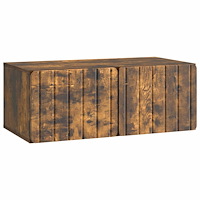 vidaXL Väggmonterad TV-bänk Rökt ek 78,5 x 41 x 30 cm Konstruerat trä