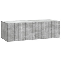 vidaXL Väggmonterad TV-bänk Betonggrå 98 x 41 x 30 cm Konstruerat trä