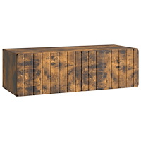 vidaXL Väggmonterad TV-bänk Rökt ek 98 x 41 x 30 cm Konstruerat trä