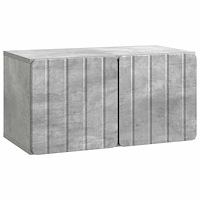 vidaXL Väggmonterad TV-bänk Väggmonterad Betonggrå 59,5 x 31 x 30 cm