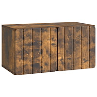 vidaXL Väggmonterad TV-bänk Rökt ek 59,5 x 31 x 30 cm Konstruerat trä