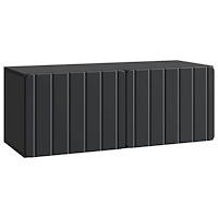 vidaXL Väggmonterad TV-bänk Svart 78,5 x 31 x 30 cm Konstruerat trä
