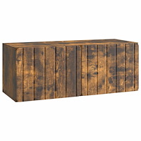 vidaXL Väggmonterad TV-bänk Rökt ek 78,5 x 31 x 30 cm Konstruerat trä