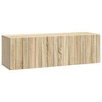 vidaXL Väggmonterad TV-bänk Sonoma-ek 98 x 31 x 30 cm Konstruerat trä
