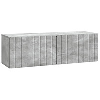 vidaXL Väggmonterad TV-bänk Betonggrå 98 x 31 x 30 cm Konstruerat trä