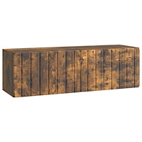 vidaXL Väggmonterad TV-bänk Rökt ek 98 x 31 x 30 cm Konstruerat trä
