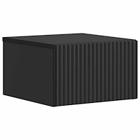 vidaXL Väggmonterat Sängbord Svart 33 x 34,5 x 20 cm Konstruerat trä