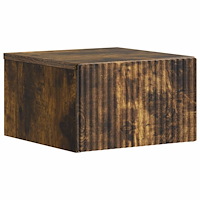 vidaXL Väggmonterat Sängbord Rökt ek 33 x 34,5 x 20 cm Konstruerat trä