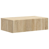 vidaXL Väggmonterad sidobord Sonoma-ek 59 x 34,5 x 17 cm
