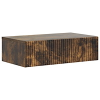 vidaXL Väggmonterad sidobord Rökt ek 59 x 34,5 x 17 cm Konstruerat trä