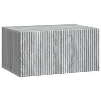 vidaXL Väggmonterad TV-bänk Grå sonoma-ek 59,5 x 41 x 30 cm