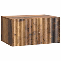 vidaXL Väggmonterad TV-bänk Väggmonterad Gammalt trä 59,5 x 41 x 30 cm