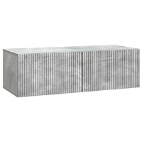 vidaXL Väggmonterad TV-bänk Betonggrå 98 x 41 x 30 cm Konstruerat trä