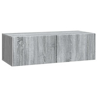 vidaXL Väggmonterad TV-bänk Väggmonterad Grå sonoma-ek 98 x 41 x 30 cm