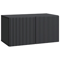 vidaXL Väggmonterad TV-bänk Svart 59,5 x 31 x 30 cm Konstruerat trä
