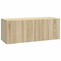 vidaXL Väggmonterad TV-bänk Väggmonterad Sonoma-ek 78,5 x 31 x 30 cm