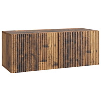 vidaXL Väggmonterad TV-bänk Väggmonterad Gammalt trä 78,5 x 31 x 30 cm