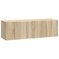 vidaXL Väggmonterad TV-bänk Sonoma-ek 98 x 31 x 30 cm Konstruerat trä