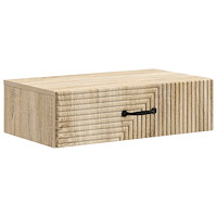 vidaXL Väggmonterad sidobord Sonoma-ek 59 x 34,5 x 17 cm
