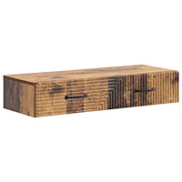 vidaXL Väggmonterad sidobord Gammalt trä 87,5 x 34,5 x 17 cm