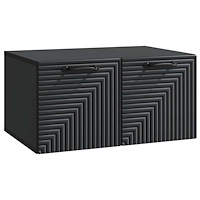 vidaXL Väggmonterad TV-bänk Svart 59,5 x 41 x 30 cm Konstruerat trä