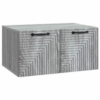 vidaXL Väggmonterad TV-bänk Grå sonoma-ek 59,5 x 41 x 30 cm
