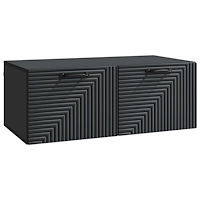 vidaXL Väggmonterad TV-bänk Svart 78,5 x 41 x 30 cm Konstruerat trä
