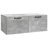 vidaXL Väggmonterad TV-bänk Väggmonterad Betonggrå 78,5 x 41 x 30 cm