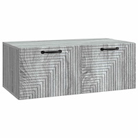 vidaXL Väggmonterad TV-bänk Grå sonoma-ek 78,5 x 41 x 30 cm