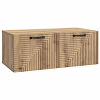 vidaXL Väggmonterad TV-bänk Väggmonterad Artisan-ek 78,5 x 41 x 30 cm