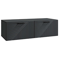 vidaXL Väggmonterad TV-bänk Svart 98 x 41 x 30 cm Konstruerat trä