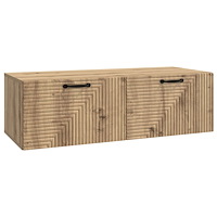 vidaXL Väggmonterad TV-bänk Artisan-ek 98 x 41 x 30 cm Konstruerat trä