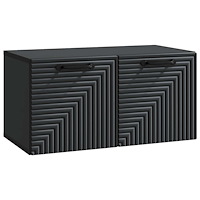 vidaXL Väggmonterad TV-bänk Svart 59,5 x 31 x 30 cm Konstruerat trä