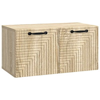 vidaXL Väggmonterad TV-bänk Väggmonterad Sonoma-ek 59,5 x 31 x 30 cm