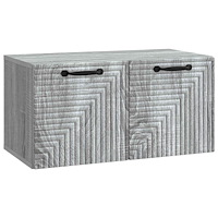 vidaXL Väggmonterad TV-bänk Grå sonoma-ek 59,5 x 31 x 30 cm