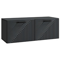vidaXL Väggmonterad TV-bänk Svart 78,5 x 31 x 30 cm Konstruerat trä