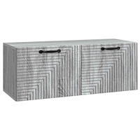 vidaXL Väggmonterad TV-bänk Grå sonoma-ek 78,5 x 31 x 30 cm