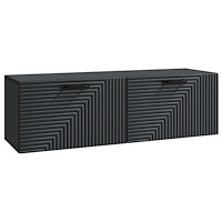 vidaXL Väggmonterad TV-bänk Svart 98 x 31 x 30 cm Konstruerat trä
