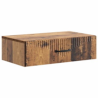 vidaXL Väggmonterad sidobord Gammalt trä 59 x 34,5 x 17 cm